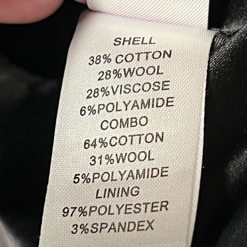 Diane von Furstenberg Keys Drape Wool Blend Blazer Jacket Sz 8 US - Picture 6 of 7